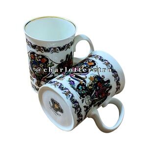 (2) vtg Gucci Flora Botanical Tea Cups